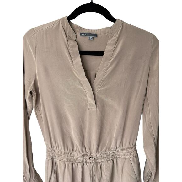 Vince Women's Cafe Ole Tunic Dress Size M, Pockets, Button Closure, Long Sleeves - Picture 5 of 12